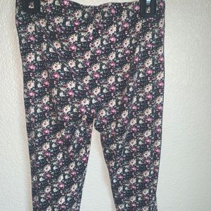 Flower print leggings